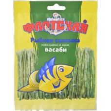 Рыбная соломка Флотская солено-сушеная Васаби 15г в магазинах Магнит