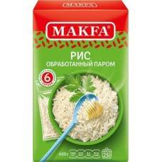 Рис Makfa длиннозерный пропаренный 400г в магазинах Магнит
