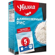 Рис Увелка Длиннозерный шлифованный 5пак*80г в магазинах Магнит