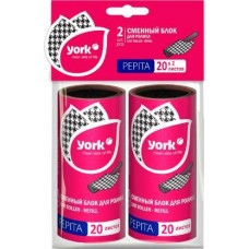 Сменный блок York для липкого ролика Пепита 2шт в магазинах Магнит