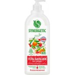 Гель-бальзам для мытья посуды Synergetic розовый грейпфрут и специи 1л