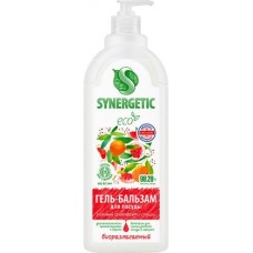 Гель-бальзам для мытья посуды Synergetic розовый грейпфрут и специи 1л в магазинах Магнит