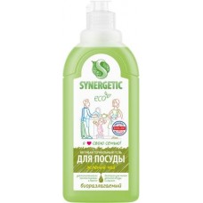 Средство для мытья посуды фруктов и детских игрушек Synergetic Зеленый чай 500мл в магазинах Магнит