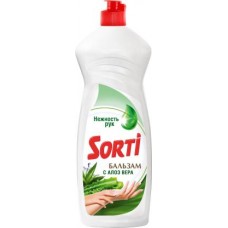 Средство для мытья посуды Sorti Бальзам с алоэ вера 900г в магазинах Магнит