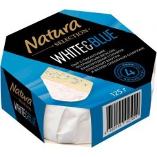 Сыр Natura Selection White&Blue с голубой белой плесенью 60% 125г в магазинах Магнит