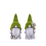 Фигурка садовая флок Гном 11.5*8.5*14см в ассортименте