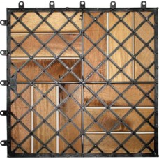 Садовое покрытие деревянное 30*30см 9шт в магазинах Магнит