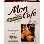 Сахар тростниковый коричневый кусковой 500г