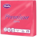 Бумажные салфетки Plushe Premium 2 слоя 33 х 33см 25л