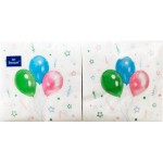 Салфетки бумажные ArtBouquet Весёлый праздник 2 слоя 20*20см 250шт