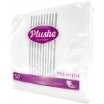 Салфетки бумажные Plushe Premium 2сл33x33 50л белые