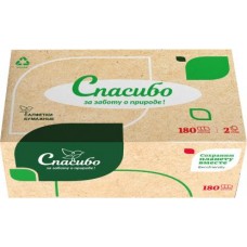 Салфетки бумажные Спасибо для лица 2 слоя 180л в магазинах Магнит