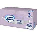 Салфетки бумажные в коробке Zewa Deluxe Дизайн 3 слоя 90шт