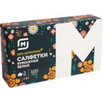 Салфетки для лица Магнит Soft бумажные 2 слоя 100шт в ассортименте