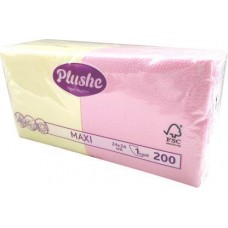 Салфетки Plushe Maxi 1 слой 24*24 200 листов в магазинах Магнит