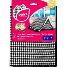 Салфетка для стекол и зеркал York микрофибра 30*30см в магазинах Магнит