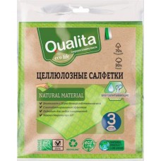 Салфетки целлюлозные Qualita Eco Life 3шт в магазинах Магнит