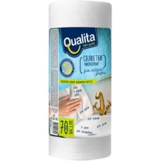 Салфетки Qualita в рулоне вискозные 70шт в магазинах Магнит