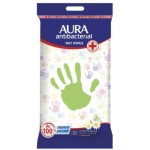 Влажные салфетки Aura Antibacterial Derma Protec Антибактериальные 20шт