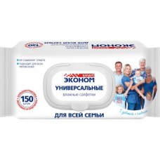 Салфетки влажные Эконом Smart универсальные 150шт в магазинах Магнит