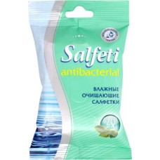 Салфетки влажные Salfeti Antibacterial очищающие антибактериальные 20шт в магазинах Магнит