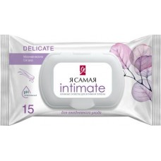 Влажные салфетки Я самая Intimate для интимной гигиены алоэ 15шт в магазинах Магнит