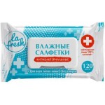Влажные салфетки La Fresh антибактериальные с клапаном 120шт