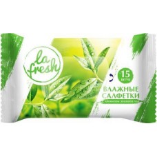 Влажные салфетки La Fresh с ароматом зеленого чая 15шт в магазинах Магнит