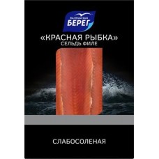 Сельдь Балтийский берег Красная рыбка филе слабосоленая 200г в магазинах Магнит
