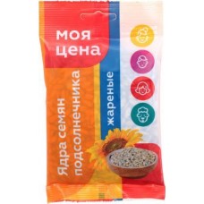Ядра семян подсолнечника Моя цена жареные 100г в магазинах Магнит