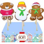 Имбирный пряник Sofi на палочке с глазурью 45г в ассортименте Имбирный пряник Sofi на палочке с глазурью 45г в ассортименте