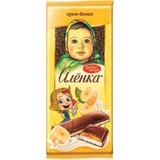 Шоколад Аленка молочный крем-банан 87г в магазинах Магнит