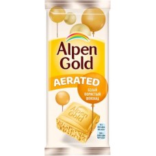 Шоколад Alpen Gold Aerated Белый пористый 80г в магазинах Магнит
