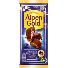 Шоколад Alpen Gold молочный Черника и йогурт 80г/85г в магазинах Магнит
