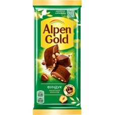 Шоколад Alpen Gold молочный Фундук 80г/85г в магазинах Магнит