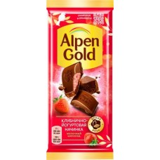 Шоколад Alpen Gold молочный Клубника и йогурт 80г/85г в магазинах Магнит