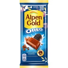 Шоколад Alpen Gold молочный с начинкой Oreo 90г в магазинах Магнит