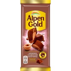 Шоколад Alpen Gold молочный с начинкой со вкусом капучино 80г/85г в магазинах Магнит