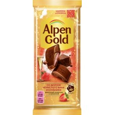 Шоколад Alpen Gold с клубничной начинкой со вкусом игристого вина 85г в магазинах Магнит