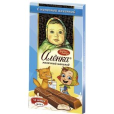 Шоколад Алёнка Молочный порционный 100г в магазинах Магнит