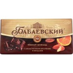 Шоколад Бабаевский Темный с апельсиновыми кусочками и миндалем 100г