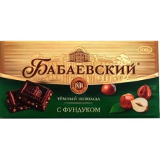 Шоколад Бабаевский темный с фундуком 90г в магазинах Магнит
