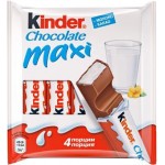 Шоколад Kinder Chocolate Maxi с молочной начинкой 4шт*21г