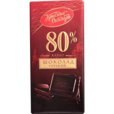 Шоколад Красный Октябрь Горький 80% 75г в магазинах Магнит