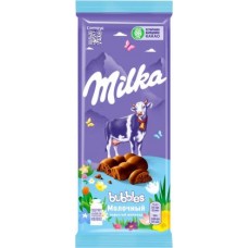 Шоколад Milka Bubbles Молочный пористый 76г в магазинах Магнит