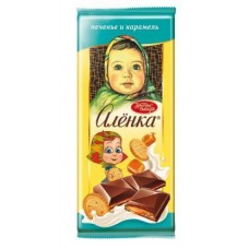 Шоколад молочный Алёнка Печенье и карамель 87г в магазинах Магнит