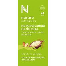 Шоколад N Натуральный Темный с миндалем 80г в магазинах Магнит