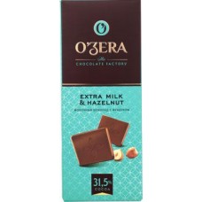 Шоколад Ozera Extra milk&Hazelnut 90г в магазинах Магнит
