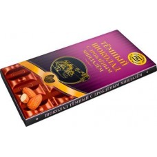 Шоколад Победа тёмный с дроблённым миндалём 80г в магазинах Магнит