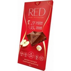 Шоколад Red Delight молочный Яблоко фундук без сахара 85г в магазинах Магнит